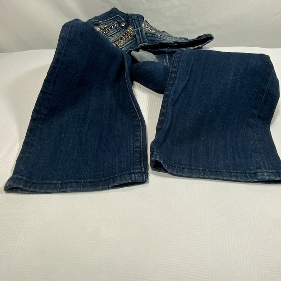 Miss Me Bling Boot Cut Sequin Jeans - Size 28 - Picture 7 of 15